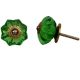 Green Glass Knob, Small