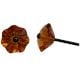 Amber Floral Knob