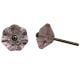Pink Flower Glass Knob