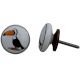 Toucan Bird White Ceramic Knob