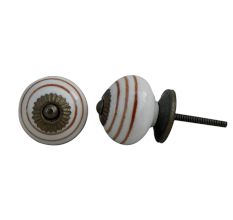 Brown Striped Knob