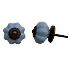 Light Grey Medium Ceramic Knob