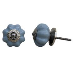 Light Grey Medium Ceramic Knob