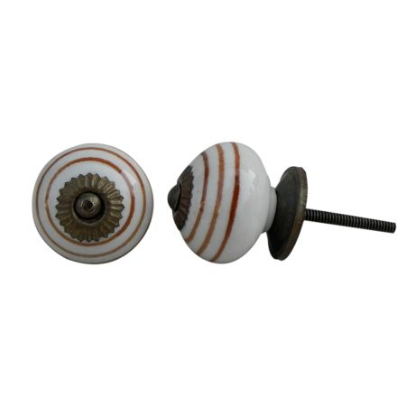 Brown Striped Knob