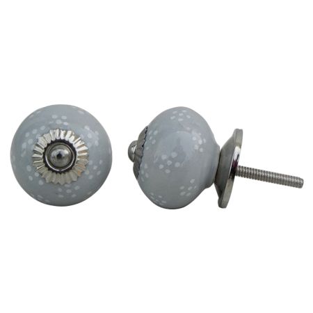 Grey Tiny Flower Knob (1)