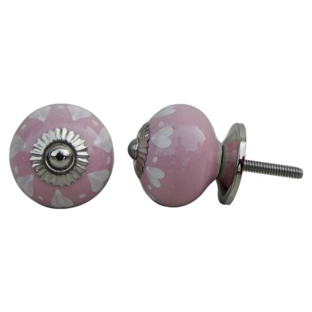 Pink Heart Dot Knob (1)