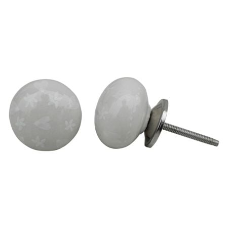 Cream Heart Flat Knob (1)