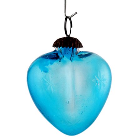 Turquoise Star Cut Christmas Hanging