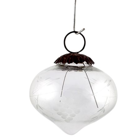 Clear Turnip Grapes Cut Christmas Hanging