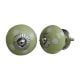 Light Green Dotted Ceramic Knob