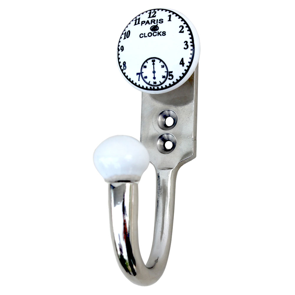 Paris Clocks Ceramic Hooks