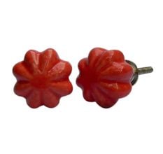 Red Pomegranate Bud Knob