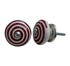 Cherry Pattern Flat Knob