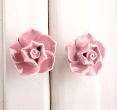 Pink Rose Knob