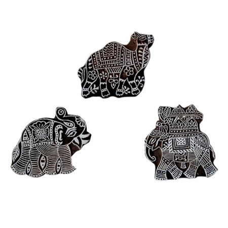 Set  of 3 Piece New Wooden Printing Block