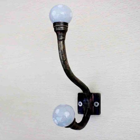 Light Grey Dot Iron Hooks-EHG-20
