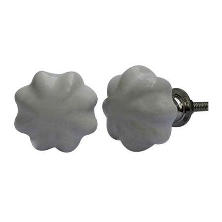 White Pomegranate Bud Knob