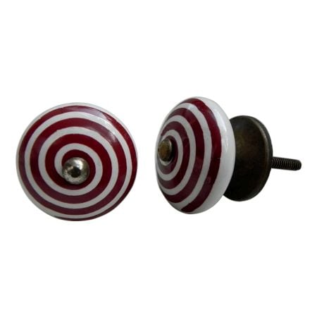Cherry Pattern Flat Knob