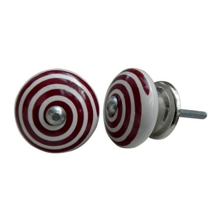 Cherry Pattern Flat Knob