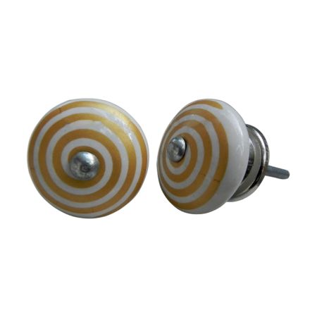 Golden Pattern Flat Knob
