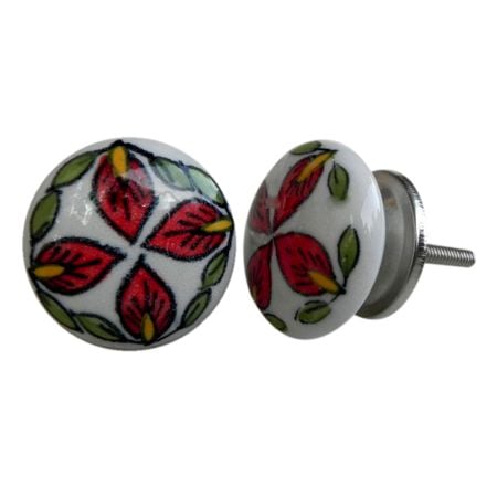 Life Floral Pattern Knob