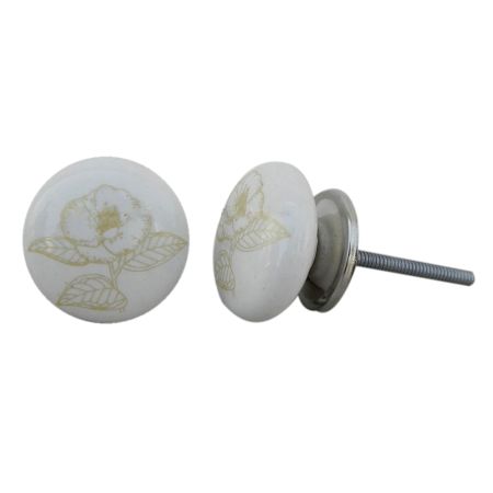 Golden Lily Flat Knob