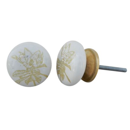 Golden Rose Flat Knob