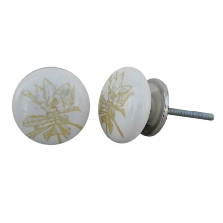 Golden Rose Flat Knob