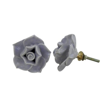 Light Purple Rose Knob