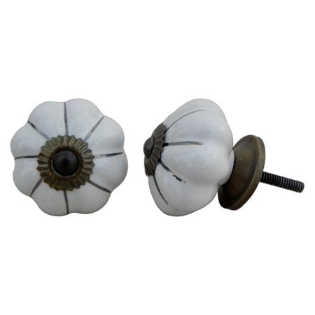 White Silver Melon Knob