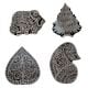 Set  of 4 Piece New Wooden Printing Block