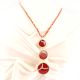 Red Checked Hangings Bead Necklace New Beautiful Jewellery