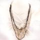 Black & White Layered Necklace New Beautiful Jewellery