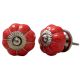 Red White Medium Knob