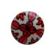Red Flower Flat Knob