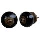 Black Ceramic Knob Small