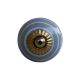 Dark Grey White Knob