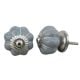Grey White Medium Knob