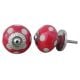 Red Etched Ceramic Knob 14