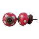 Red Etched Ceramic Knob 14