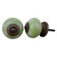 Light Green Etched Ceramic Knob 15