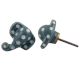 Grey Elephant Polka Knob