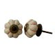 Cream Red Ceramic Knob