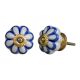 Blue Flower Knob