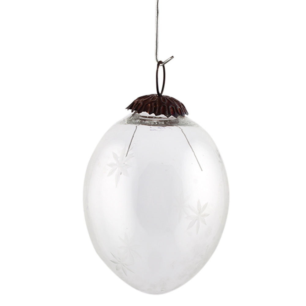 Clear Flower Christmas Hanging