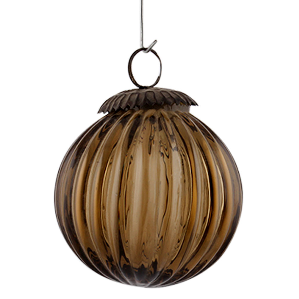 Dark Brown Solid Melon Christmas Hanging