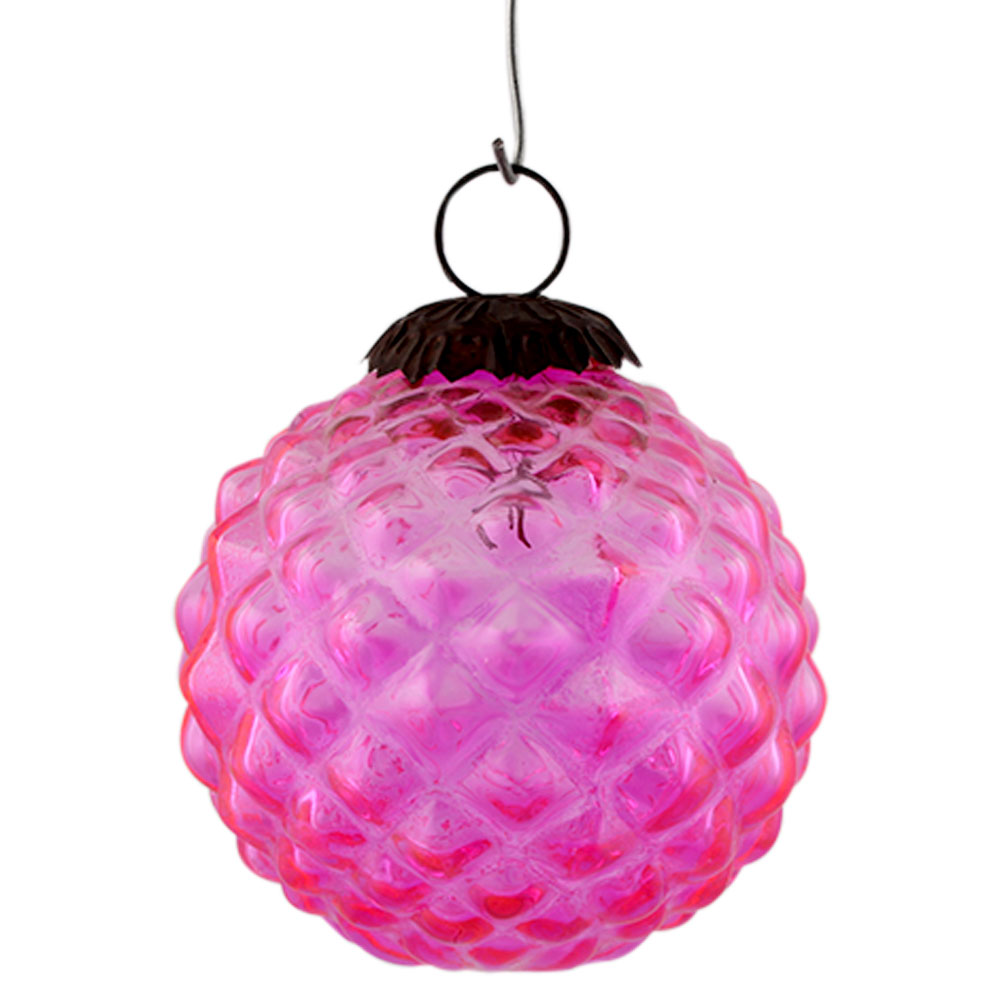 Pink Solid Custard Apple Christmas Hanging