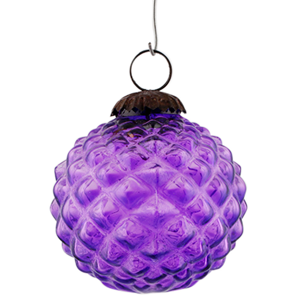 Purple Solid Custard Apple Christmas Hanging