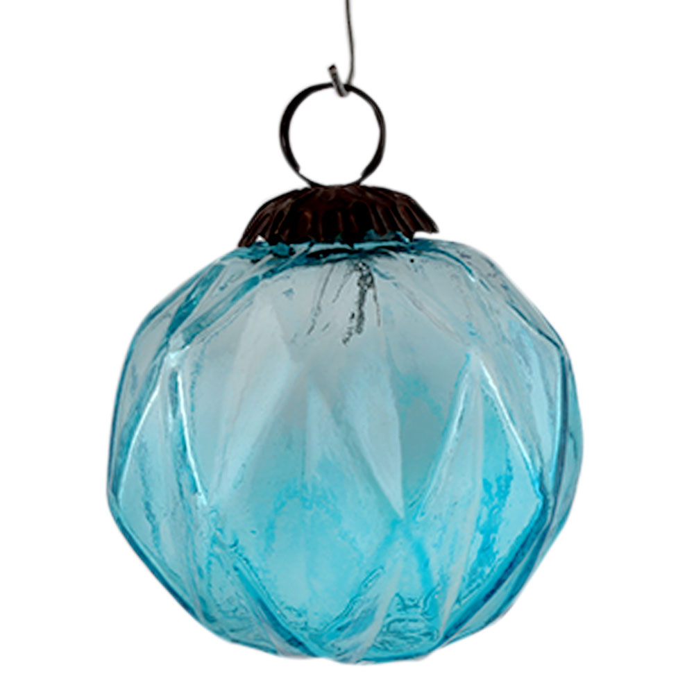 Turquoise Box Cut Christmas Hanging Online