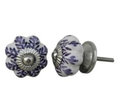 Purple Leaf Medium Knob